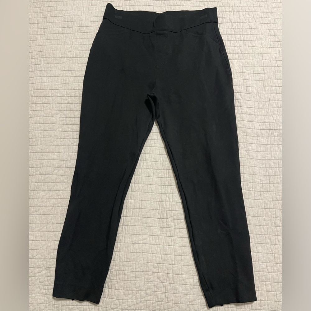 Spanx The Perfect Black Pants, Ankle Backseam Skinny Leggings Size XL